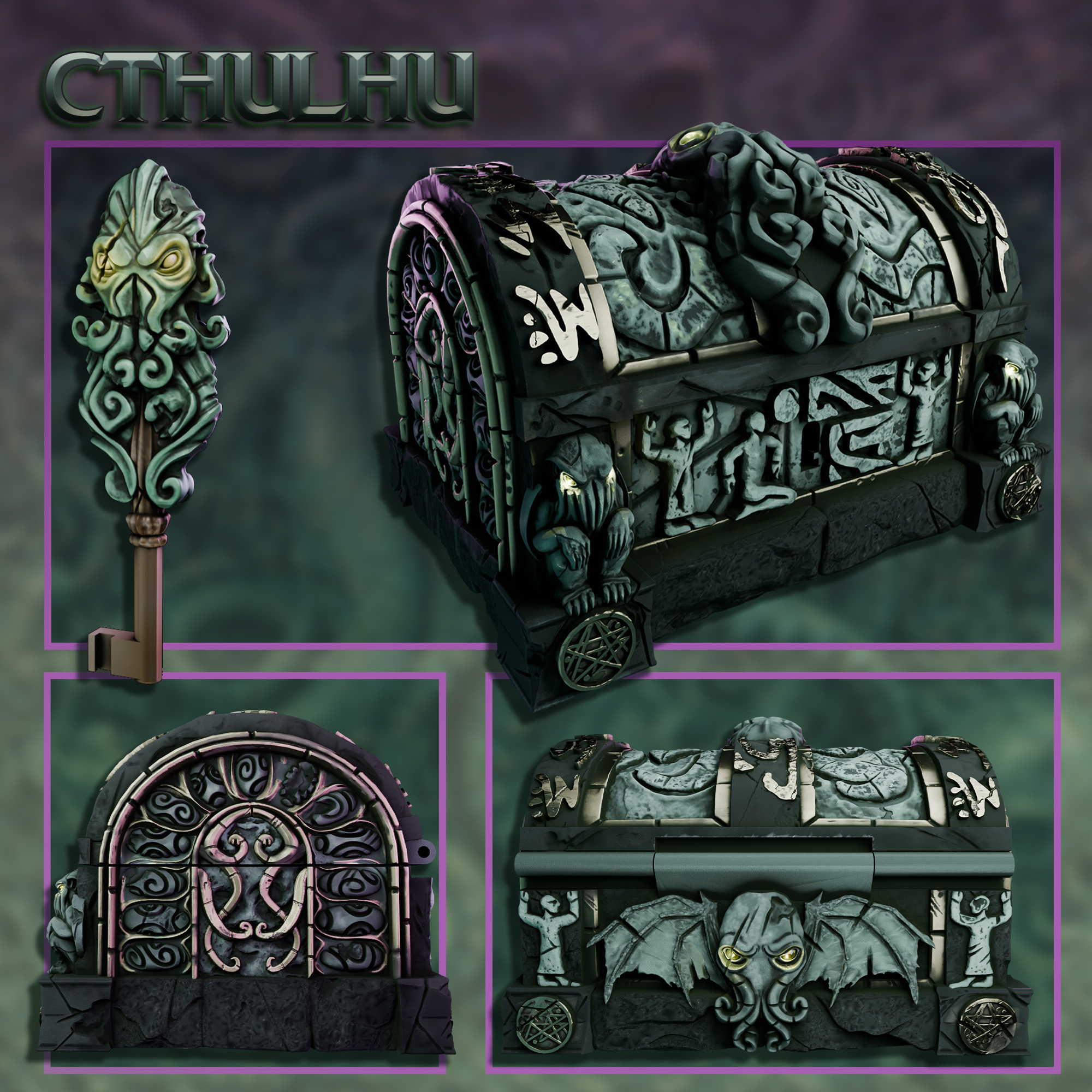 Legendary Treasure Chests: Cthulhu Chest 模型预览图 1